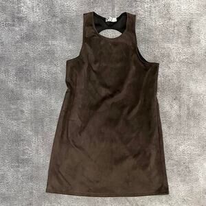 Blue crush suede mini dress